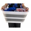 SAMMART 27L (7.1 Gallons) Collapsible Plastic Laundry Basket with Handle-Foldable