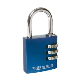 Sterling Combination Padlock(assorted colors)
