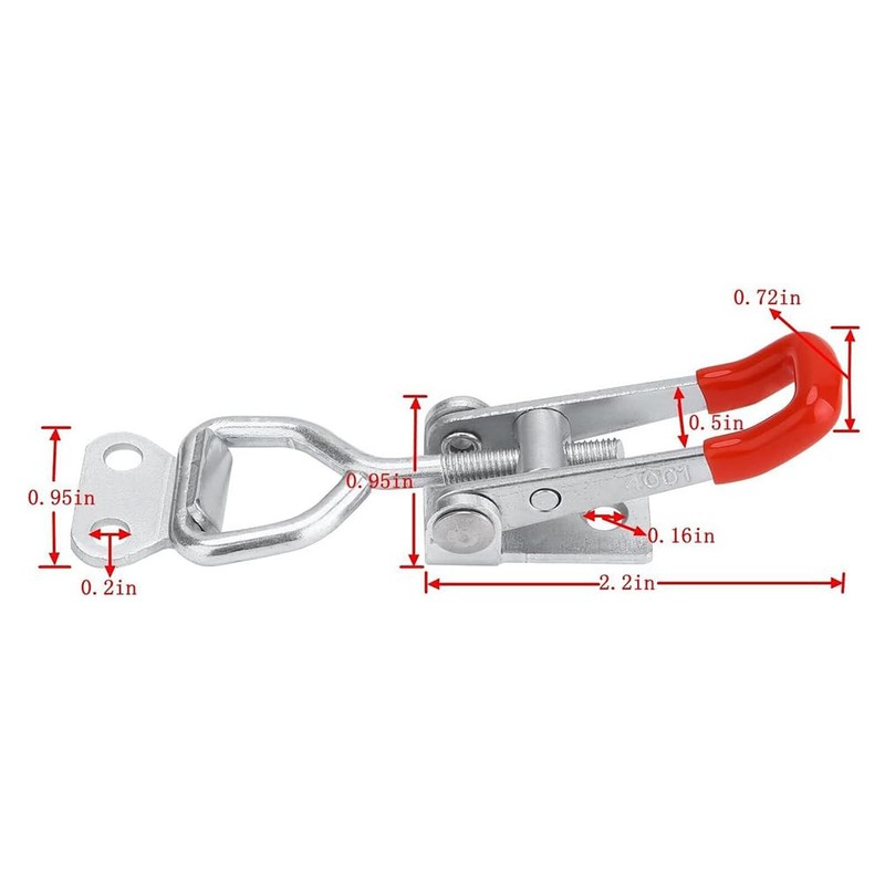 6 Pack Adjustable Toggle Clamp 4001,Adjustable Latch, Trailer Toggle Overcentre