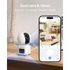 ARCCTV 2-Pack Dual Lens Indoor Security Camera, 2.5K WiFi 6