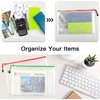 Boxonly B5 Plastic Wallets Zip Lock Bags Mesh Document Wallet
