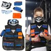 Kids Military Vest Kit Shooting Refill Darts and 6 Dart