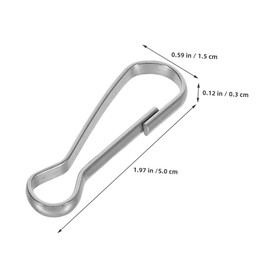 Operitacx 30Pcs Durable Snap Hooks for Key Chains Id Cards Zippers and DIY Projects Versatile Flag Pole Clips for Secure Attachment and Smooth Operation