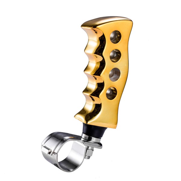 Arenbel Steering Wheel Assist Brody Knob, Gold Grip Style Turning