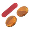 Bicycle Round Reflectors Improved Visibility Universal Fit License Plate Reflector