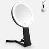 Travel Makeup Mirror with Light, 1X/40X Double Sided Magnifying Mirror