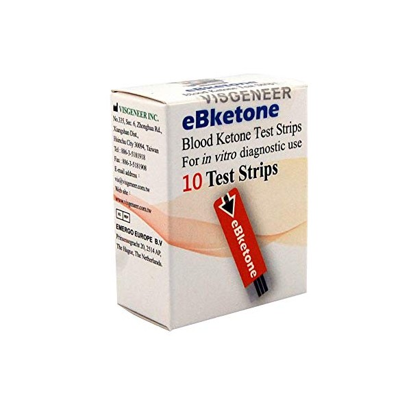 10 eBketone Blood Ketone Test Strips eBketone Blood Ketone Meter