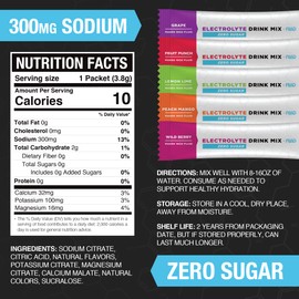 Fluid Tactical Fluid Tactical - Zero Sugar, Keto Electrolyte Powder, Hydration Packets, Made in USA (Lemon Lime, 25 Count)