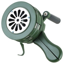 NATGAI Portable 110dB Hand Crank Air Raid Siren | Hand Loud Crank, Tornado Siren, Loud Siren, Hand Crank Siren with Aluminum Alloy Crank for Safety & Protection