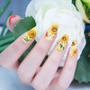 Baluue 2sets Nail Art Sticker Strips Flower Designs Girls Nail