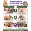 C-LIGHT Guinea Pig Chew Toys, Rotating Spinner + 8 Pcs
