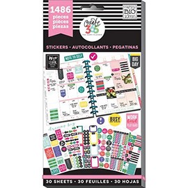 me & my BIG ideas Sticker Value Pack - The Happy Planner Scrapbooking Supplies - Everyday Plans Theme - Multi-Color - Great for Projects, Scrapbooks & Albums - 30 Sheets, 1486 Stickers Total