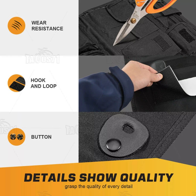 CB Tour Pack Pak Trunk Lid Organizer Pouch Luggage Storage