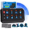 MICTUNING LED Touch Switch Panel 8 Gang Car Marine Boat