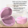 JJOVCE Retainer Case,Orthodontic Mouthguard Case Dental Retainer Case (Pink)
