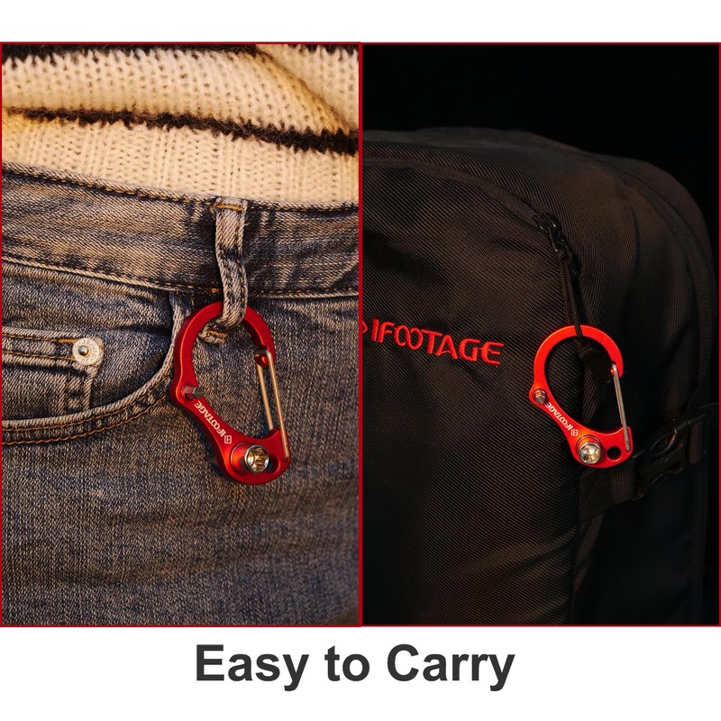 IFOOTAGE Red Tool Hook,4mm Hex Wrench,Handy 7mm Hex Socket,for Camera