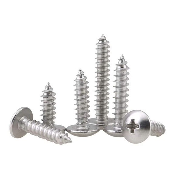 BOZONLI M6 Mushroom Head Self Tapping Screws Wood Screws Pan