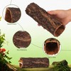 DECHOUS Natural Cork Bark for Reptile Hideout Round Cork Bark