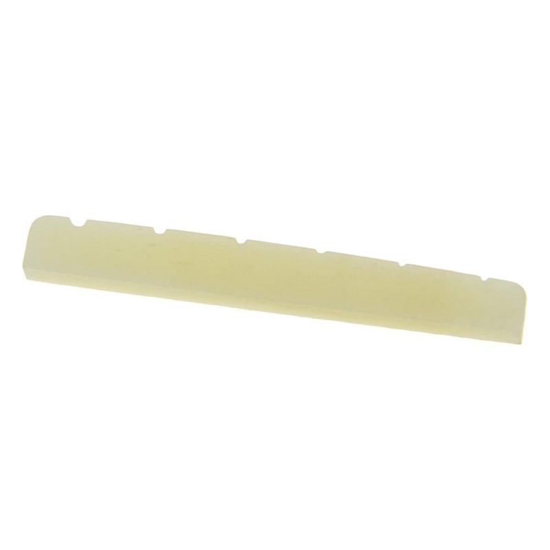 KAISH 43mm Unbleached Pure Bone Nut Guitar Slotted Bone Nut