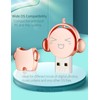 ZJR USB Flash Drives 128GB Thumb Drive Cute Cartoon Metal
