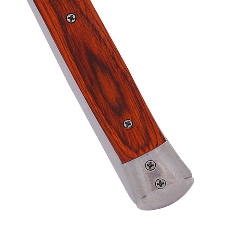 Switchblade Spring Folding Knife Push Button Pocket Comb Oil Hair