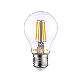 Noxion Lucent LED E27 Filament Bulb, Clear, 8.5 W, 1055 lm, 827 Extra Warm White, Replacement for 75 W