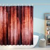 Waterproof Curtain with Hooks Shower Bath Curtain for Bathroom Home