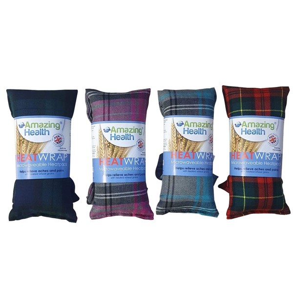 Amazing Health Wheat Bag Micro-Hotties UK Made Non Scented(Tartan)