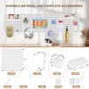 AKTOP Peg Board Wall Organizer 4-Pack – 12"x12" White Pegboard