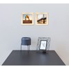 LEKAIYA 5x5 Picture Frames Set of 2, Square Natural Wood