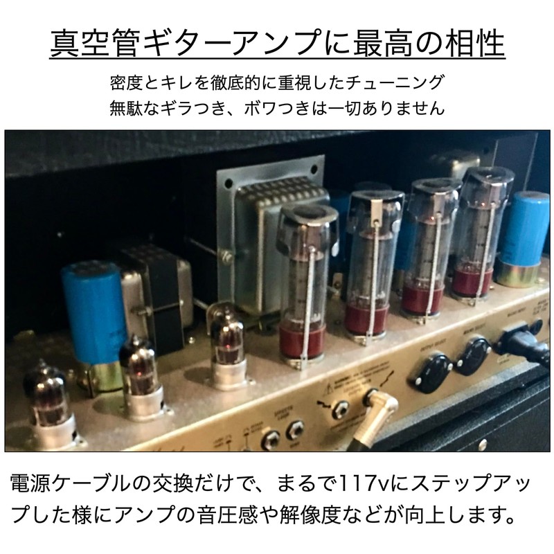 D-Tune Standard Power Cable for Musical Instruments, 1.5m, 125V, 7A