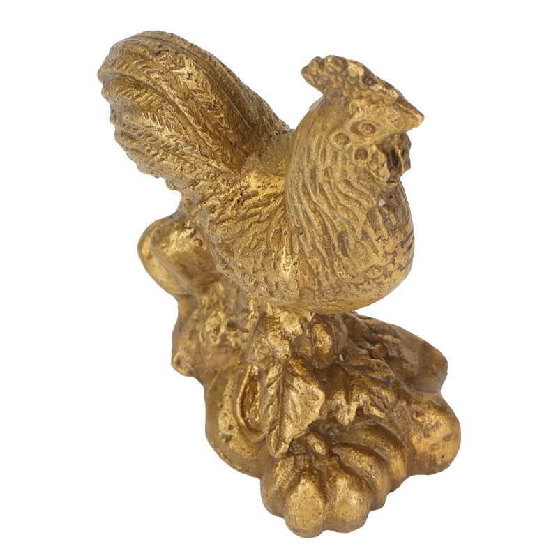 Rooster Statue Brass Chinese Home Handicraft Ornaments Rooster Sculpture Figurine