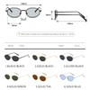 QVKUUT Retro Oval Metal Frame Sunglasses for Men and Women,