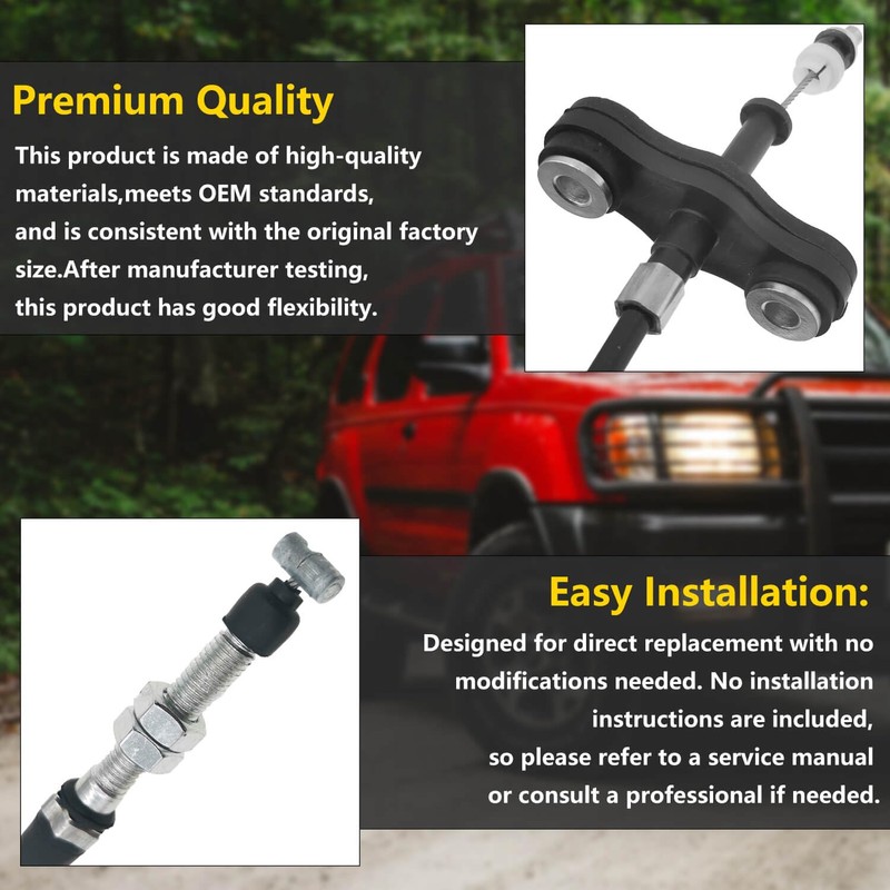 BSNOVT Throttle Cable 18201-7B415 182017B415,Compatible with Nissan Frontier 1999-2002, Xterra