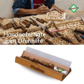 Weedness Joint turning aid made of ebony wood - lathe tray rolling box