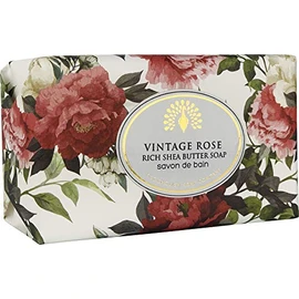 The English Soap Company, Vintage Wrapped Shea Butter Soap, Vintage Rose, 200g