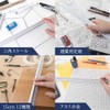 Triangular Scale Ruler, 5.9 inches (15 cm), 12 Types, Aluminum