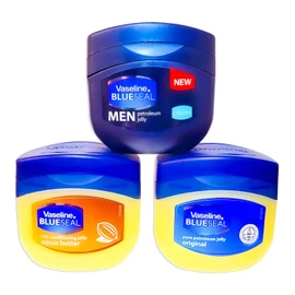 Vaseline Blue Seal Petroleum Jelly – 3-Pack (MEN Cooling, Cocoa Butter, Original) – 100 ml Each