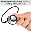 HCS Stethoscope - Classic Lightweight Design - 360° Dual Head