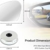 NoBrand HD Blind Spot Mirrors 2 Pack, Frameless Convex Side