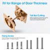 AST Square Pocket Door Lock with Edge Pull, Sturdy Privacy