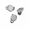 Unbranded 10 pcs. Silver Tone Earring Clips Settings Hinged Bezels