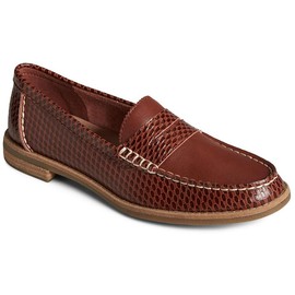 Sperry Ladies Footwear Women's Seaport Penny Loafer, Brown, 11