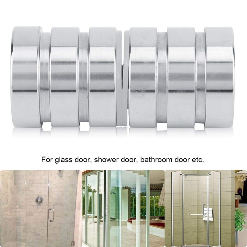Shower Glass Door Knob Stainless Steel Bathroom Round Back-to-Back Handle