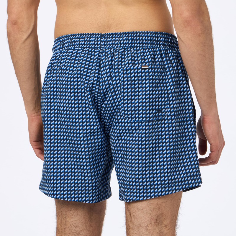 BOSS Men's Vibe Swim_Short, Medium Blue423, S