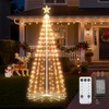 Outdoor Christmas Cone Tree Light with Star Topper, 6ft 265