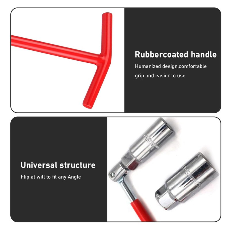Crynod Pack-3 Car Spark Plug Socket, Labor-saving Disassembly Tool with
