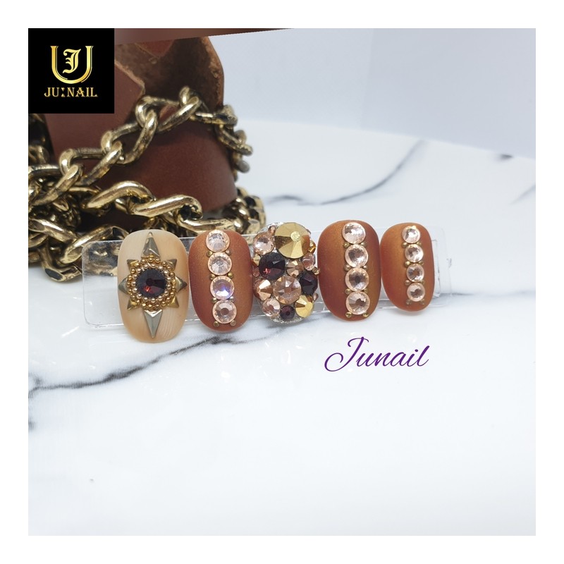 ⚜️Luxury Swarl handmade nail tips⚜️ - Long Almond / ⚜️명품스왈