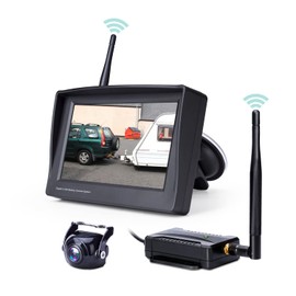 RVTXRX Wireless Backup Camera, 4.3 inch Monitor and 149° Wide Angel Waterproof Universal Reverse Back up Camera system for Mini car, Van, SUV,Pickup, trailer, etc.