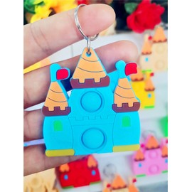 20 Packs Bulk Mini Dreamy Castle Princess fidgets Toys for Kids Children Classroom Students Gifts Prize from Teacher,Birthday Party Bubble Favors (Castle)